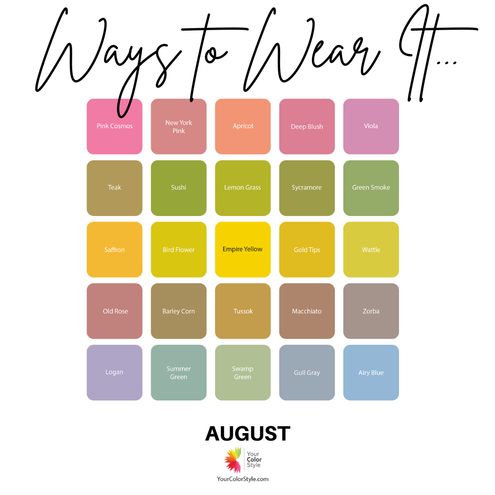 What Colors Can You Wear In August