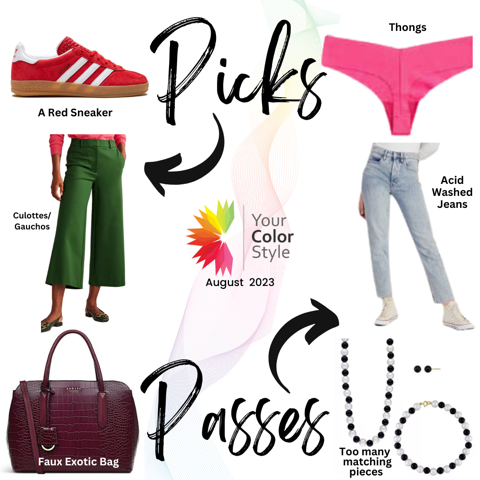 Gail's Picks and Passes for August 2023