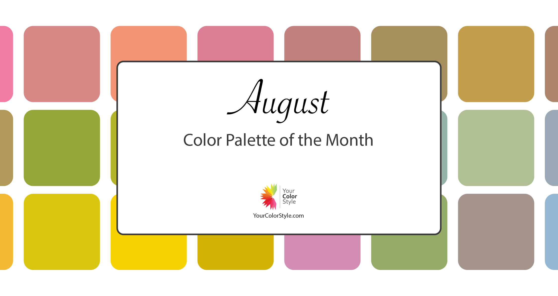 August Color Palette of the Month - 2023