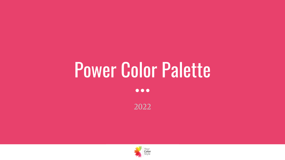 Create a color palette around your power colors