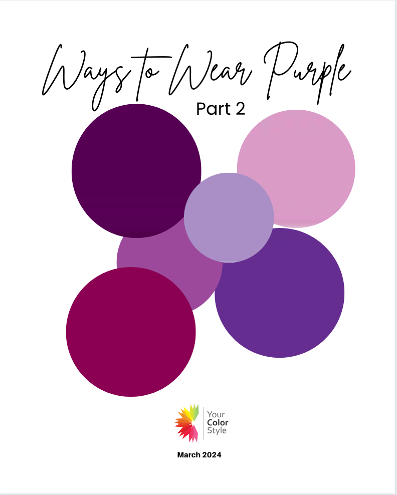 WAYS TO WEAR PURPLE - Part 2 - March 2024