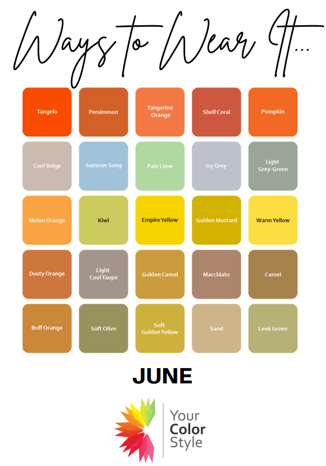 Ways To Wear The June Color Palette Of The Month