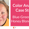 Color Analysis - Honey Blonde Hair, Blue-Green Eyes