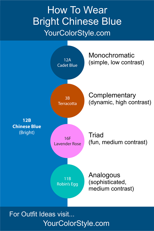 How To Wear Bright Chinese Blue