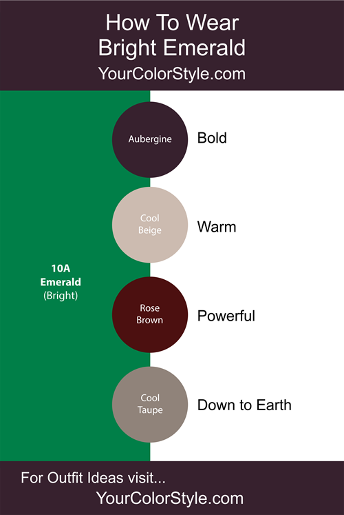 How To Wear Bright Emerald With Neutrals