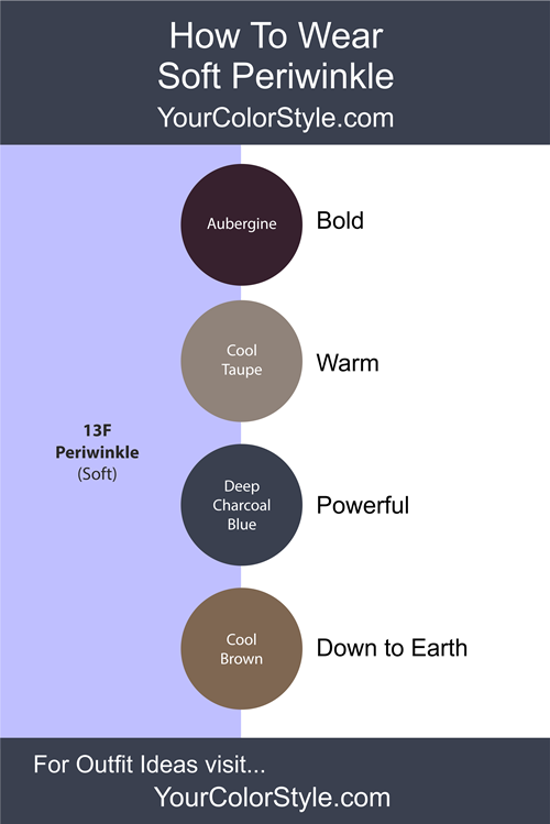 How To Wear Soft Periwinkle With Neutrals