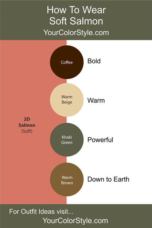 How To Wear Soft Salmon With Neutrals