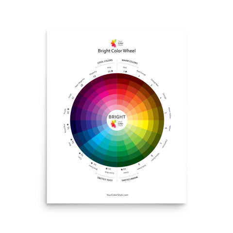 Bright Color Wheel Poster