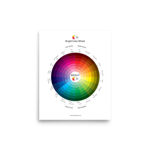 Bright Color Wheel Poster