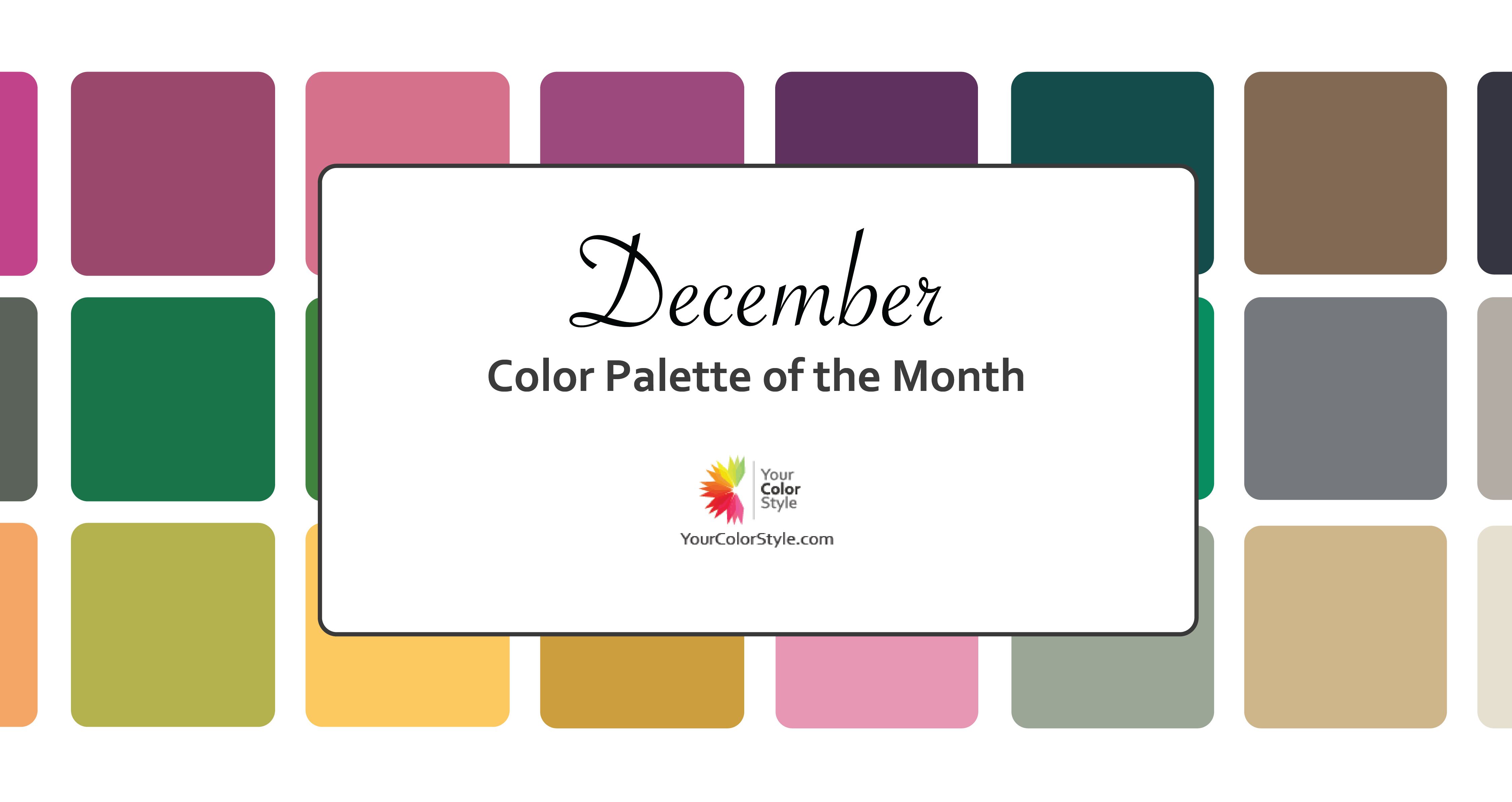 Color Palette of the Month - December 2022