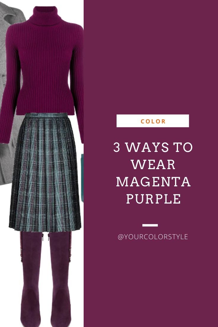3 Ways to Wear Magenta Purple