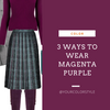 3 Ways to Wear Magenta Purple