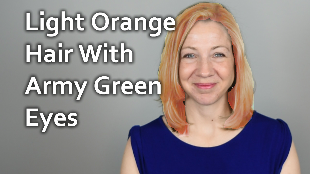 Q & A: Light orange hair with army green eyes