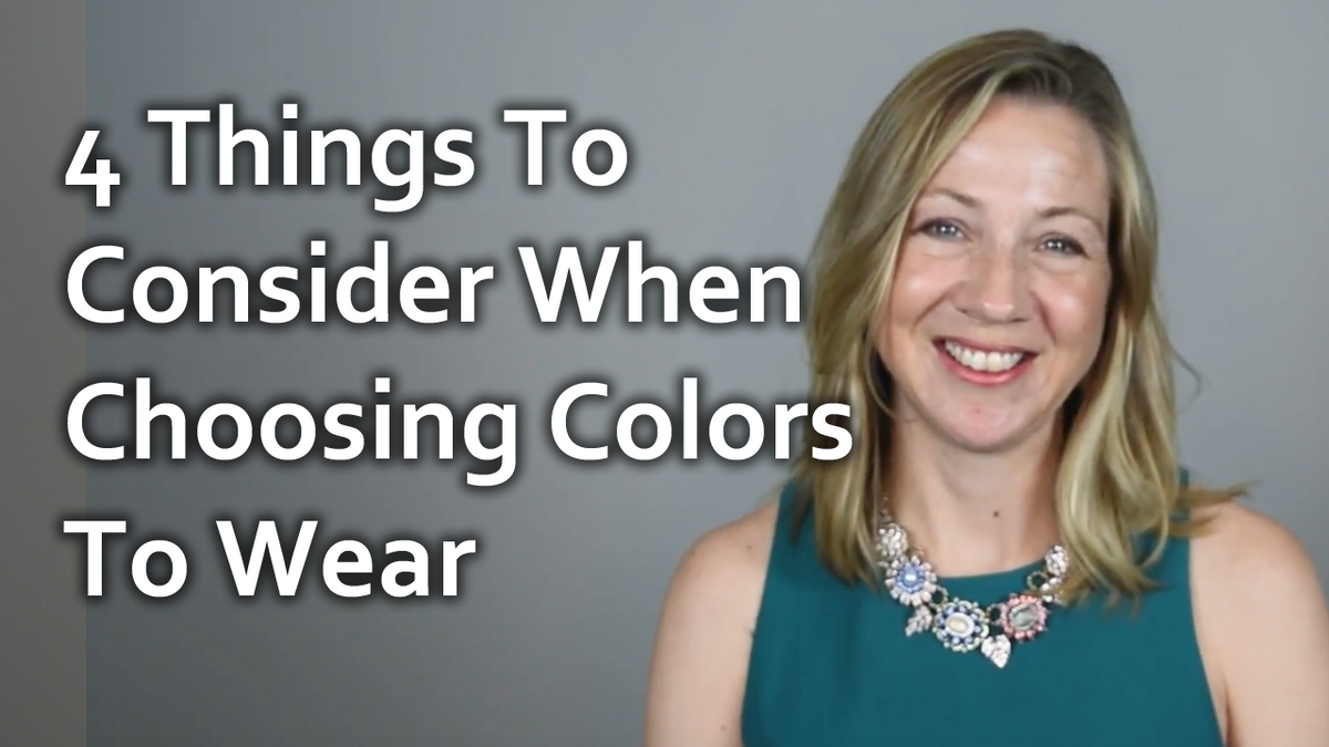 Consider Color Q & A : 4 Things To Consider When Choosing Colors To Wear