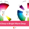 Bright Cool Deep vs Bright Warm Deep