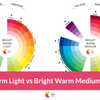 Bright Warm Light vs Bright Warm Medium