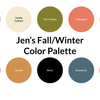 Jen's Fall/Winter Color Palette