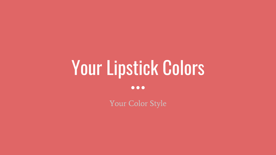 Color Theory: Your Lipstick Colors
