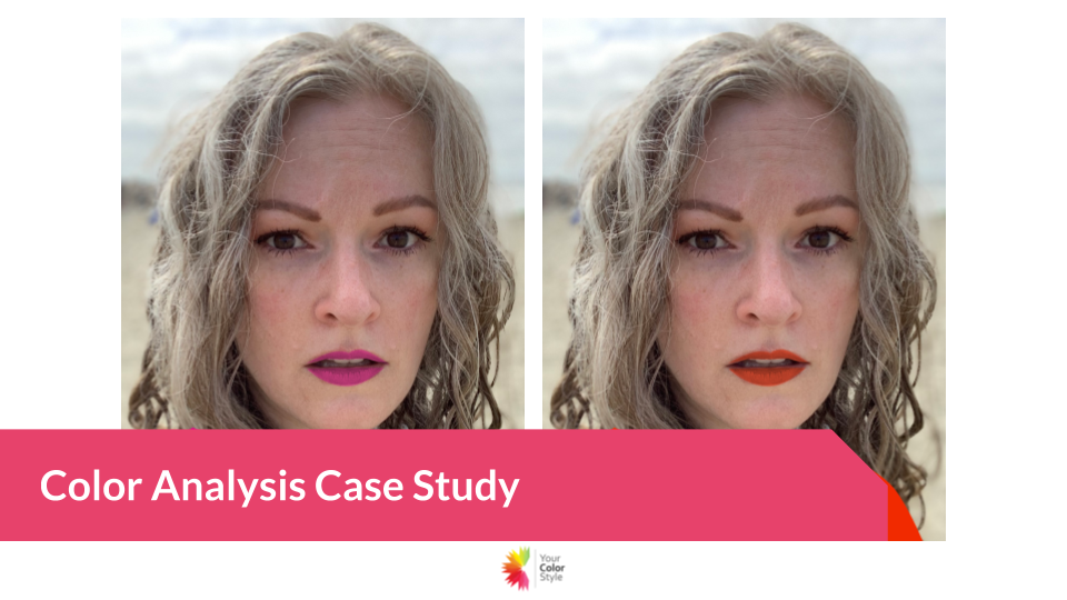 Color Analysis Case Study - Grey Hair on Younger Women