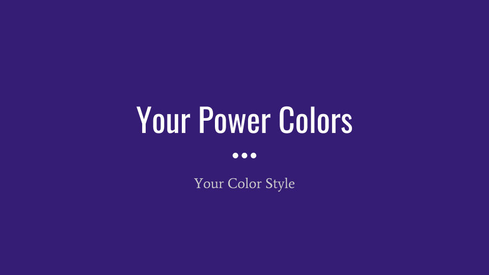 Color Theory: Your Power Colors