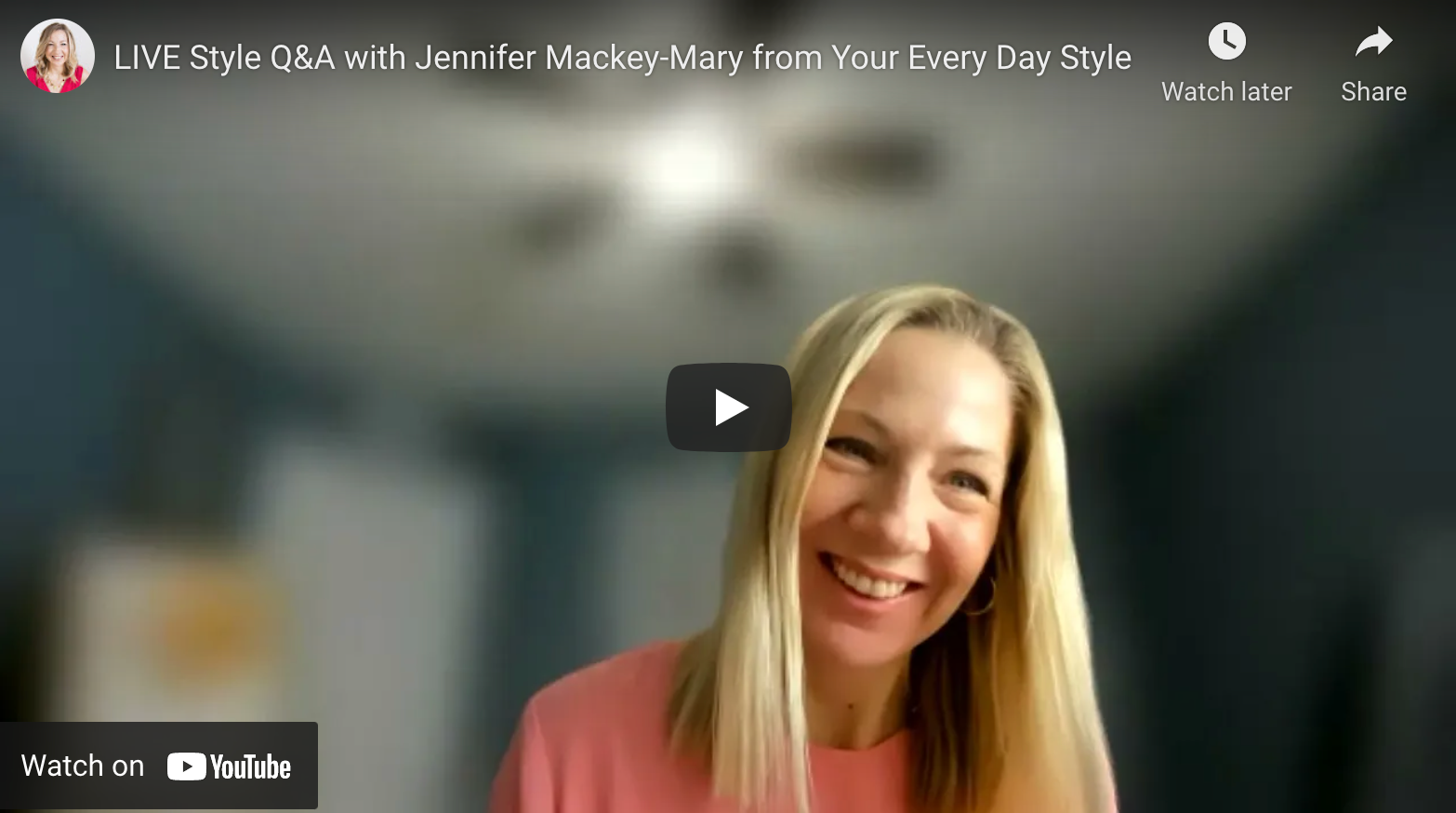 LIVE Style Q&A with Jennifer Mackey-Mary from Your Every Day Style
