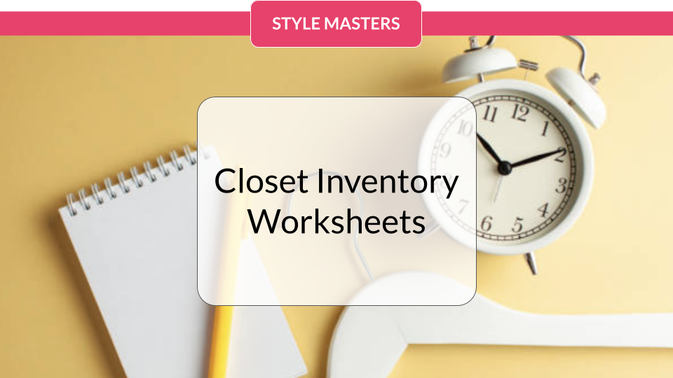 Closet Inventory Worksheets