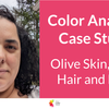 Color Analysis - Olive skin tone, dark eyes and hair