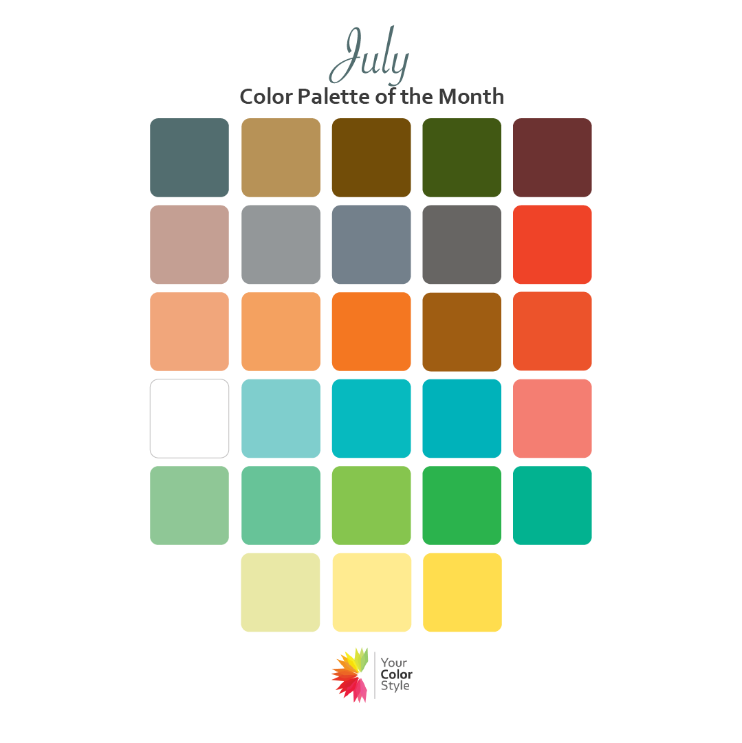 July Color Palette of the Month - 2021