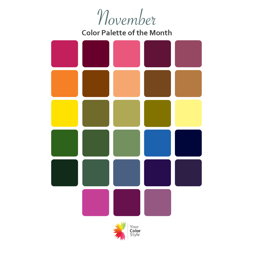 November: Color Palette of the Month