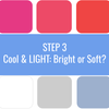 Color Analysis Quiz - Step 3: Cool and Light - Bright or Soft