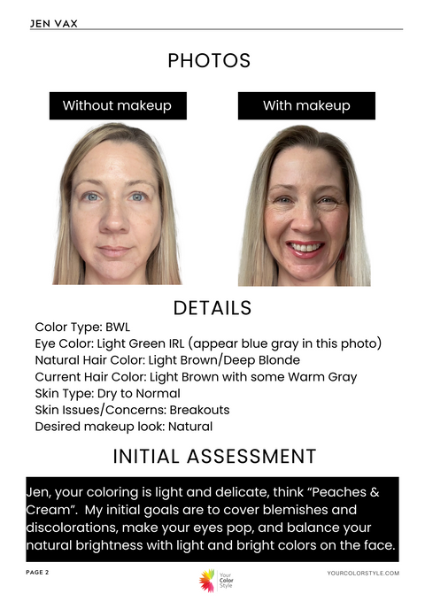 Makeup Analysis