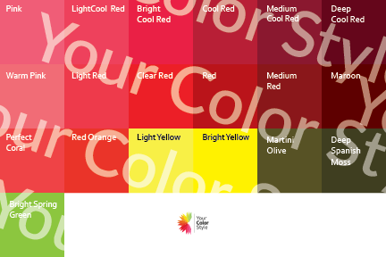 Bright Cool Deep Reds - Color Palette Prints