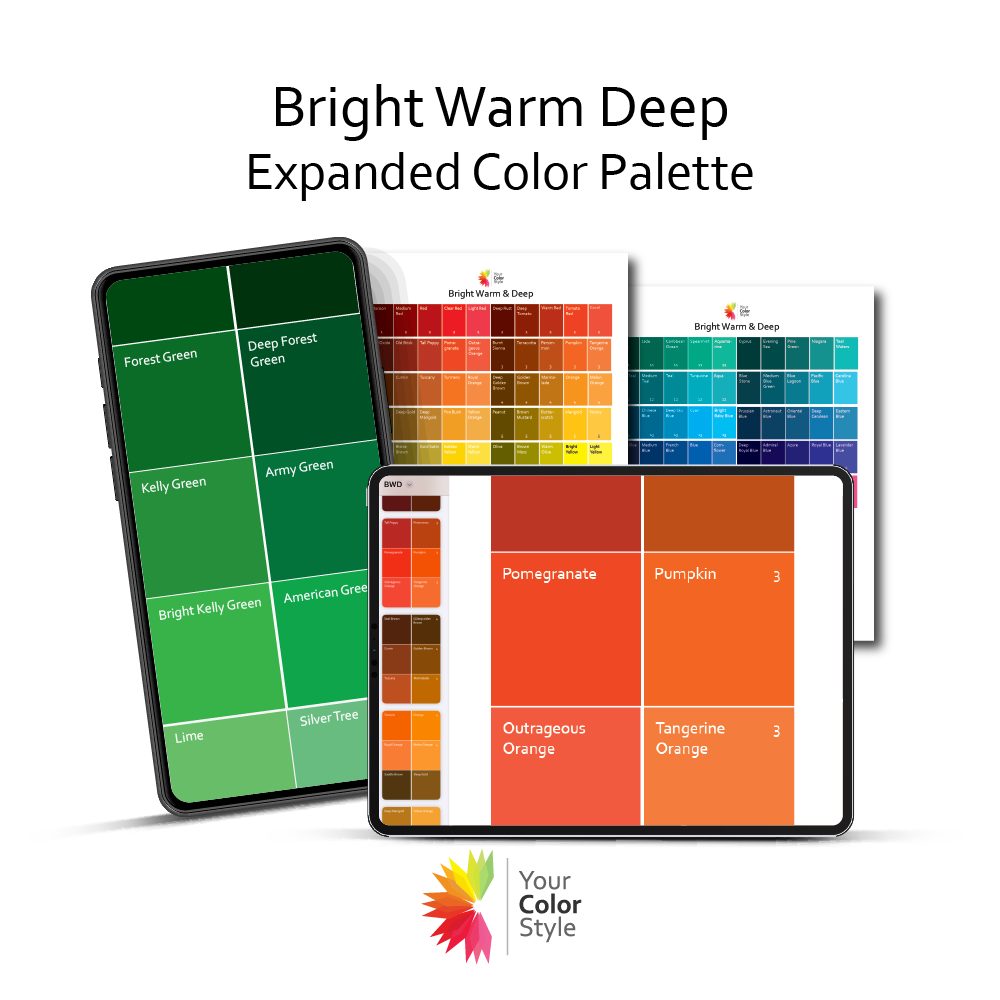 Bright Warm Deep EXPANDED Digital Color Palette