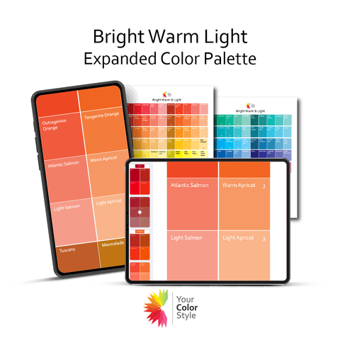 Bright Warm Light EXPANDED Digital Color Palette