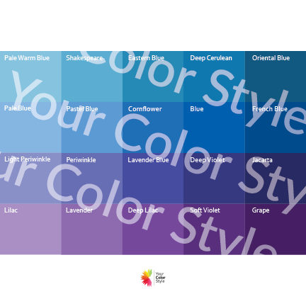 Bright Warm Light Purples - Color Palette Prints
