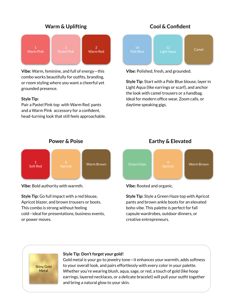 Color Style Course Custom Color Guide – Personalized Color Strategy for Women