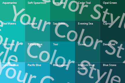 Soft Cool Deep Warm Blues - Color Palette Print