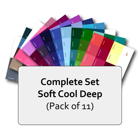Complete Set of Soft Cool Deep Postcard Prints