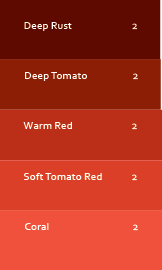 warm reds