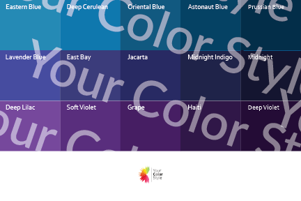 Soft Warm Deep Purples - Color Palette Print