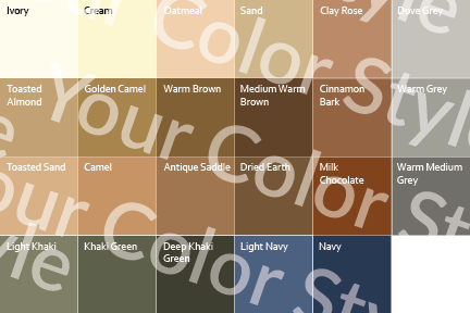 Soft Warm Light Neutrals - Color Palette Prints