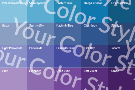 Soft Warm Light Purples - Color Palette Prints