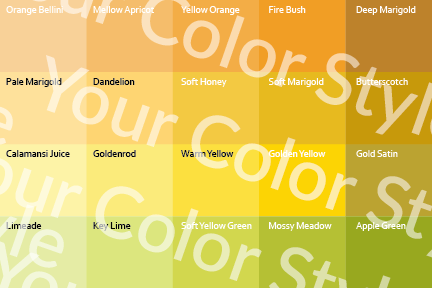Soft Warm Light Yellows - Color Palette Prints