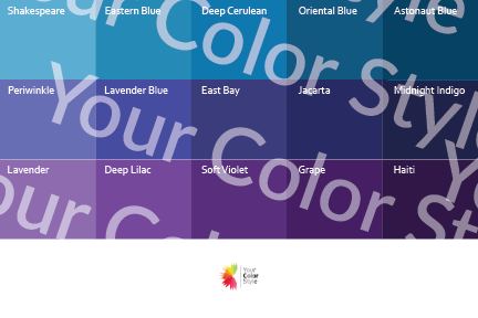 Soft Warm Medium Purples - Color Palette Print