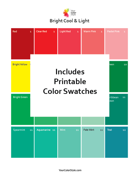 Printable Color Swatches