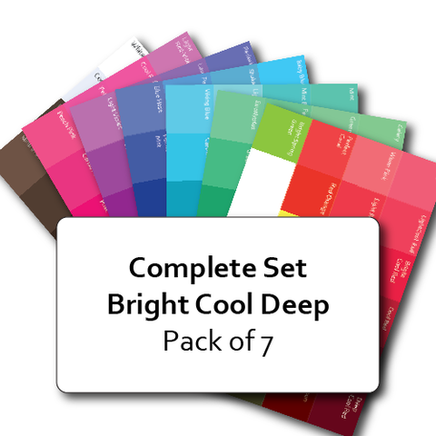 Complete Set of Bright Cool Deep Postcard Prints