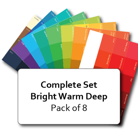 Complete Set of Bright Warm Deep Postcard Prints