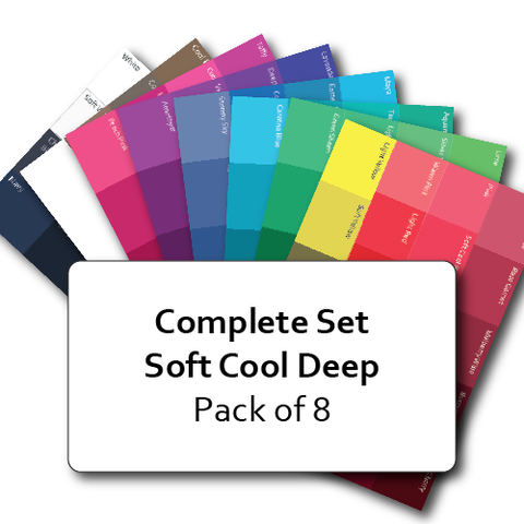 Complete Set of Soft Cool Deep Postcard Prints