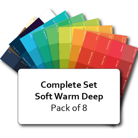 Complete Set of Soft Warm Deep Postcard Prints