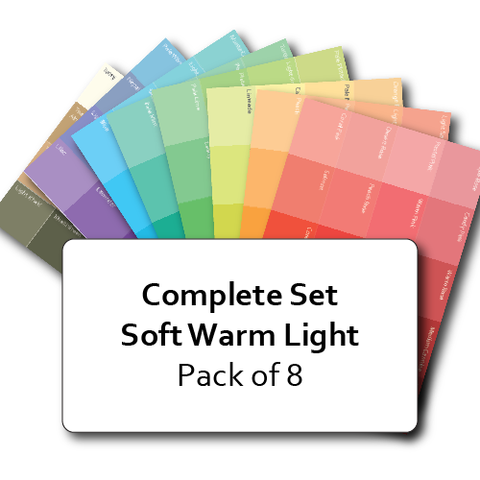 Complete Set of Soft Warm Light Postcard Prints